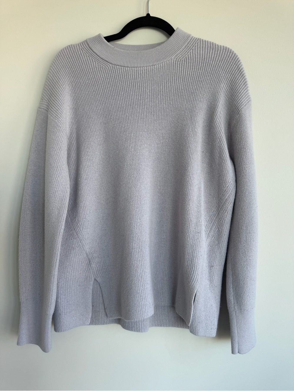 Lululemon Merino Wool-Blend Ribbed Crewneck Sweater Purple Size 6